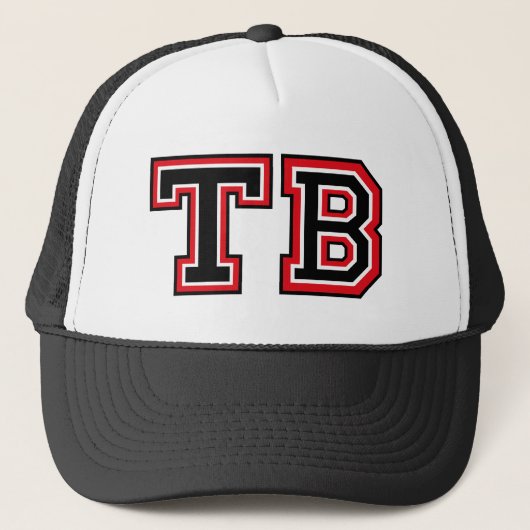 "TB"-Monogramm Truckerkappe (Vorderseite)