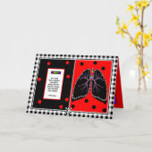 TB oder nicht TB Grußkarte Karte (Gelbe Blume)