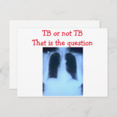 TB oder nicht TB Postkarte (Vorne/Hinten)