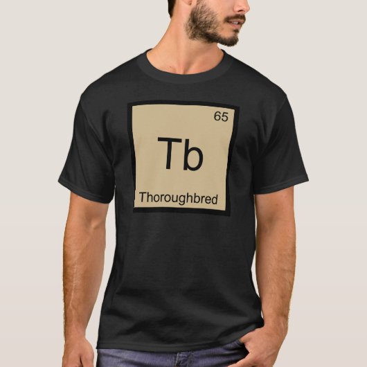 Tb - T - Shirt für durchdachte chemische Elemente (Vorderseite)