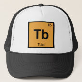 Tb - Tuba Music Chemistry Periodic Table Symbol Truckerkappe (Vorderseite)