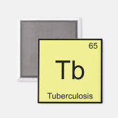 Tb - Tuberkulose - Funny Chemical Element Symbol T Magnet (Vorderseite/Rückseite)