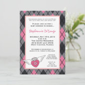 {TBA}12x18 Girl Punk Rock EMO Babydusche Einladung (Stehend Vorderseite)