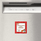 {TBA} 2"x2" All Star Red Gastgeschenk Magnet (In Situ (Geschirrspüler))