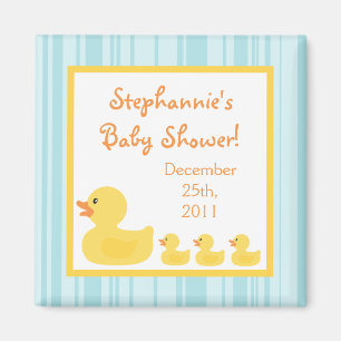 {TBA} 2"x2" Gummi Ducky Bubble Gastgeschenk Magnet