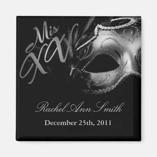 {TBA} 2"x2" Mis XV Silver Fevor Magnet (Vorne)