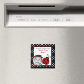 {TBA} 2"x2" Red Ladybug Ankündigungsmagnet Magnet (In Situ (Geschirrspüler))