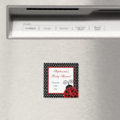 {TBA} 2"x2" Red Ladybug Gastgeschenk Magnet (In Situ (Geschirrspüler))