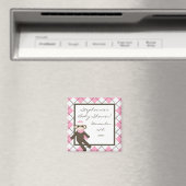 {TBA} 2"x2"Rosa Socken Gastgeschenk Magnet (In Situ (Geschirrspüler))