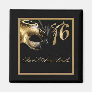 {TBA} 2"x2" Sweet 16 Gold Fevor Magnet