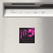 {TBA} 2"x2" Sweet 16 Hot Pink Gastgeschenk Magnet (In Situ (Geschirrspüler))
