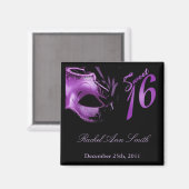 {TBA} 2"x2" Sweet 16 Lila Lilac Gefallen Magnet (Vorderseite/Rückseite)
