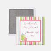 {TBA} 2"x2" Tee Party Pink Pastel Gefallen Magnet (Vorderseite/Rückseite)