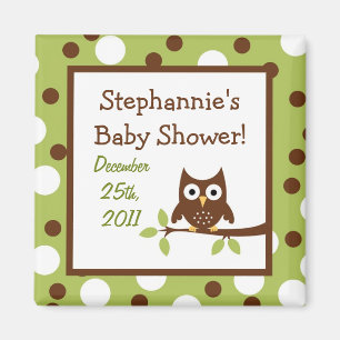{TBA} 2"x2" Woodland Friends Party Favor Magnet