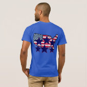 TBA AWARD Gewinner des American Map Flag with Star T-Shirt (Schwarz voll)