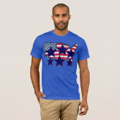 TBA AWARD Gewinner des American Map Flag with Star T-Shirt (Vorne ganz)
