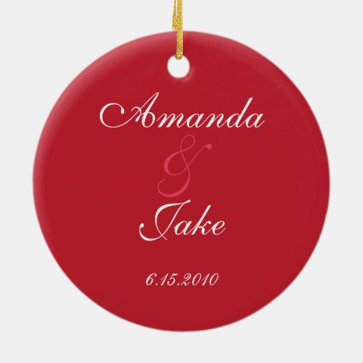 {TBA} Candy & Stripes Unser erstes Weihnachtsgesch Keramikornament (Hinten)