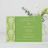 {TBA} Classic Baroque Brautparty Invite (Limon) Einladung (Stehend Vorderseite)