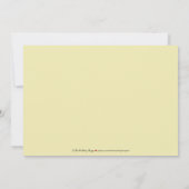 {TBA} Classic Baroque Brautparty Invite (Limon) Einladung (Rückseite)