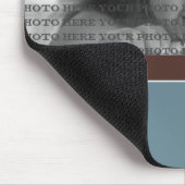 {TBA} Classy Chic Floral FOTO Template (aquamarin) Mousepad (Ecke)