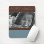 {TBA} Classy Chic Floral FOTO Template (aquamarin) Mousepad (Mit Mouse)