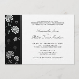 TBA: Einladungen zur Hochzeit von Schwarz und Weiß