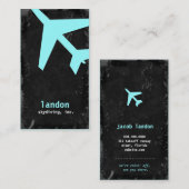 TBA-GC %PIPE% LUFTFAHRT ENTFERNEN BLAU VISITENKARTE (Vorne/Hinten)