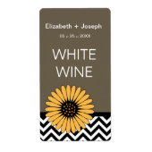 (TBA) Gerbera Daisy & Zickzack Wine Labels (Vorne)