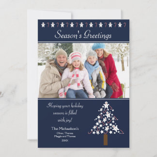 {TBA} Gingerbread Tree Holiday Card (Saphir) Feiertagskarte