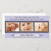 {TBA} Kleine Hände, winzige Füße Geburtsankündigun Ankündigung (Vorne/Hinten)