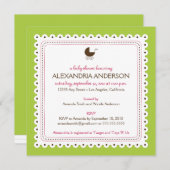 {TBA} Limone wertvolle kundenspezifische Einladung (Vorne/Hinten)