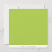 {TBA} Limone wertvolle kundenspezifische Einladung (Rückseite)