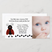 {TBA} Little Ladybug Foto Geburtstag / Geburt (Vorne/Hinten)