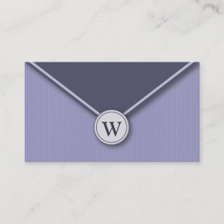 {TBA} Periwinkle Monogramm Umschlag Visitenkarten Visitenkarte