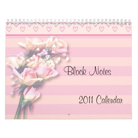 - TBA - Rose - Blocknotizen 2011 - Kalender (Titelbild)