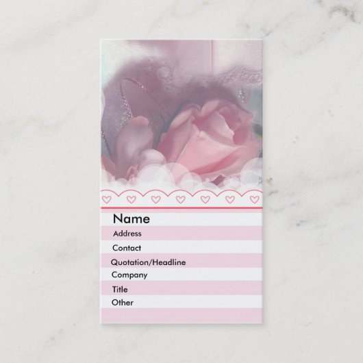 - TBA - Rose Visitenkarte (Vorderseite)