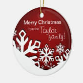 : TBA: Rot des Stechpalmen-lustiges Keramikornament (Links)