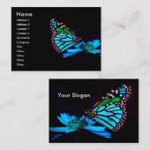 - TBA - Schmetterling im blauen Licht Visitenkarte (Vorne/Hinten)