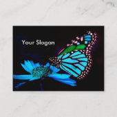 - TBA - Schmetterling im blauen Licht Visitenkarte (Rückseite)