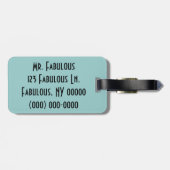 Tba-Sieger fabelhaft Gepäckanhänger (Rückseite horizontal)