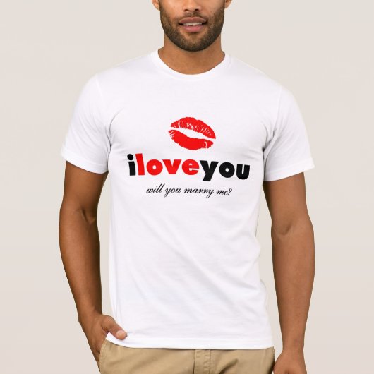 TBA-SIEGER - I-LIEBE HEIRATEN SIE MICH T-SHIRT (Vorderseite)