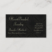 Tba-SIEGER Pfirsich-Damast Visitenkarte (Rückseite)