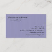 {TBA} Singrün-Monogramm-Umschlag-Visitenkarten Visitenkarte (Rückseite)