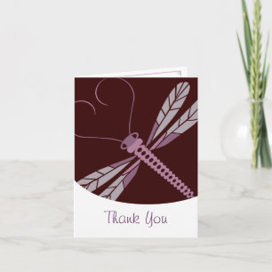 TBA: Stilisierter DragonFly Dankeschön-Karte Dankeskarte