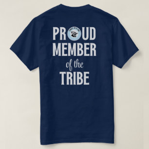 TBA Stolzes Mitglied des Stammeweißen Schriftartes T-Shirt