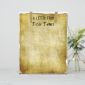 TBA & TOP 10~Letter from..Old Paper Letterhead (Stehend Vorderseite)
