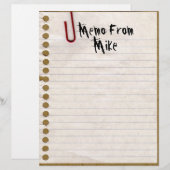 TBA & TOP 10! Memo aus der Mike...oder? Briefpapie (Vorne/Hinten)