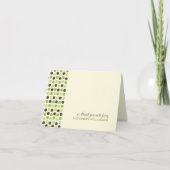 {TBA} Trendy Polka Dots Dankeschön-Karte (Apfel) Dankeskarte (Vorderseite)