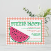 {TBA} Watermelon Summer Cookout/GRILLEN Einladung (Stehend Vorderseite)