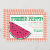 {TBA} Watermelon Summer Cookout/GRILLEN Einladung (Vorne/Hinten)